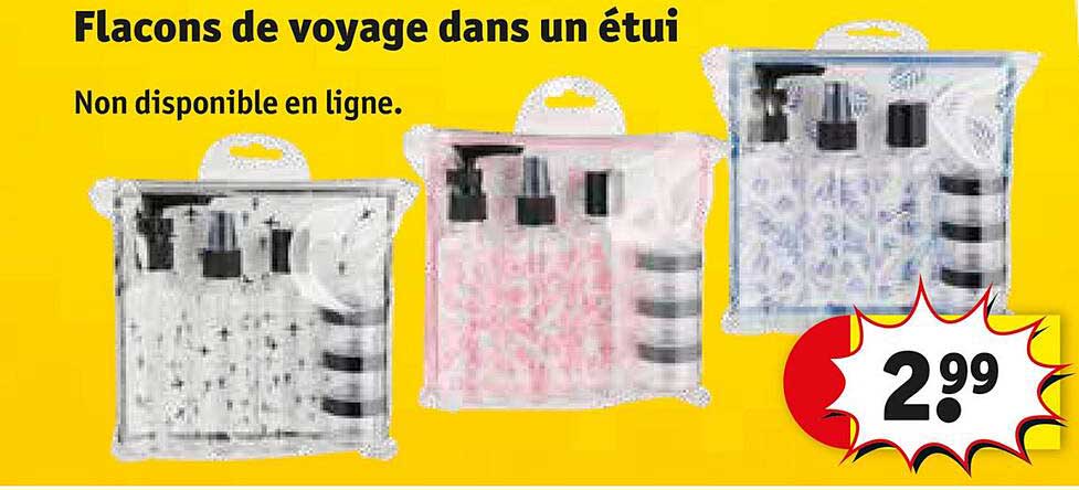 Flacons De Voyage Dans Un étui