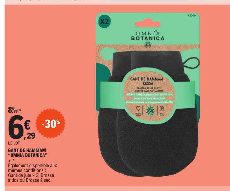 gant de hammam "omnia botanica"