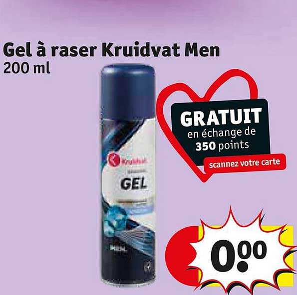 gel à raser kruidvat men