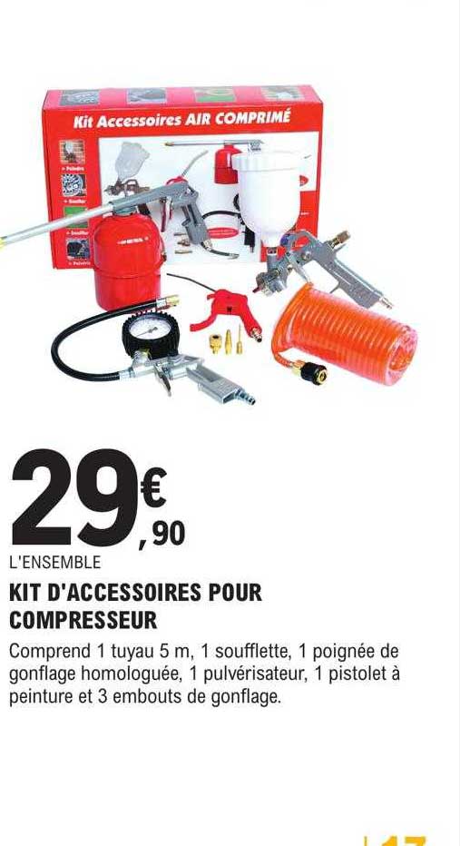kit d'accessoires pour compresseur