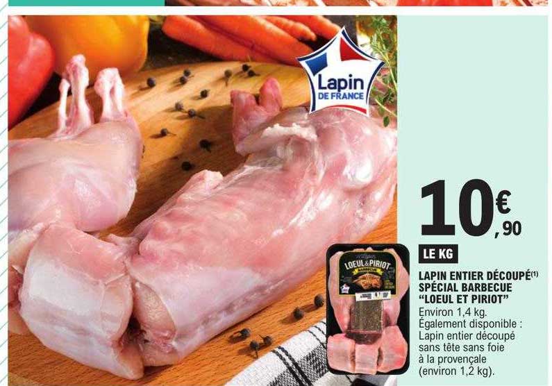 Lapin Entier Découpé Spécial Barbecue "loeul Et Piriot"