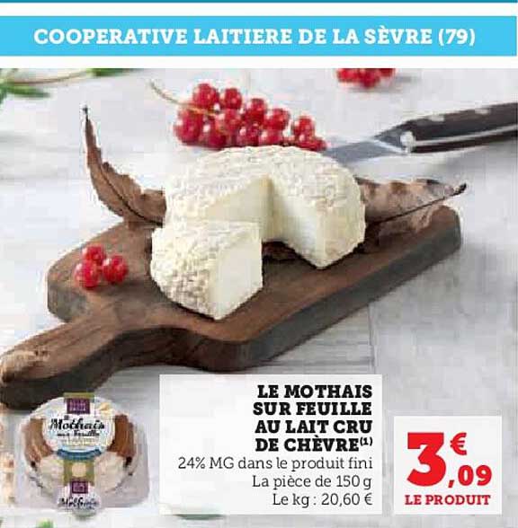 Le Mothais Sur Feuille Au Lait Cru De Chèvre