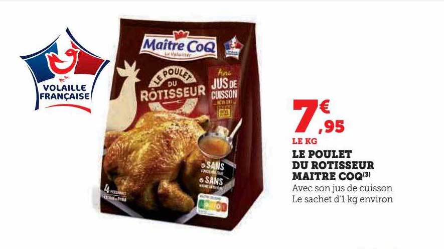 le poulet du rôtisseur maître coq