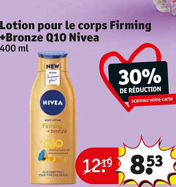 Lotion Pour Le Corps Firming + Bronze Q10 Nivea