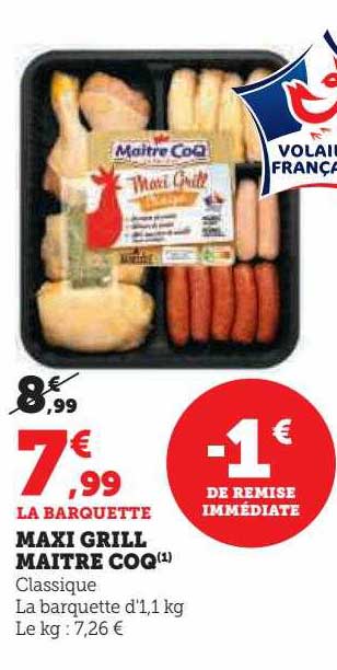 maxi grill maître coq