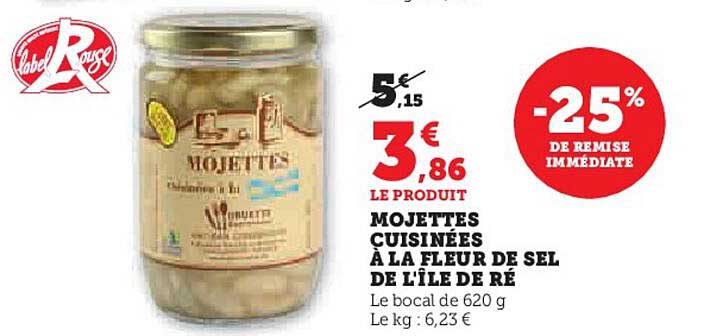 mojettes cuisinées à la fleur de sel de l'île de ré