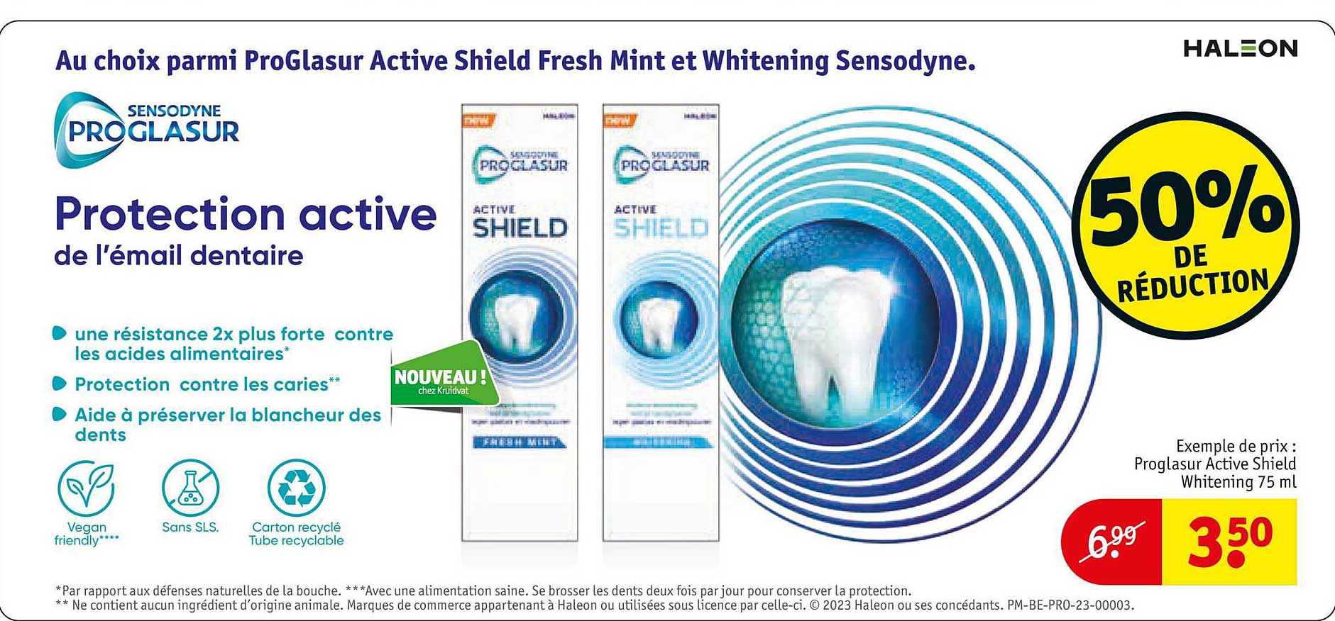 proGlasur active shield fresh mint et whitening sensodyne
