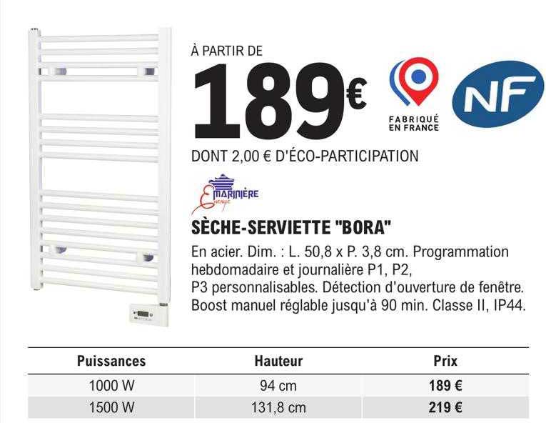 sèche-serviette "bora"