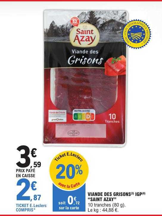viande bovine grisons igp "saint azay"
