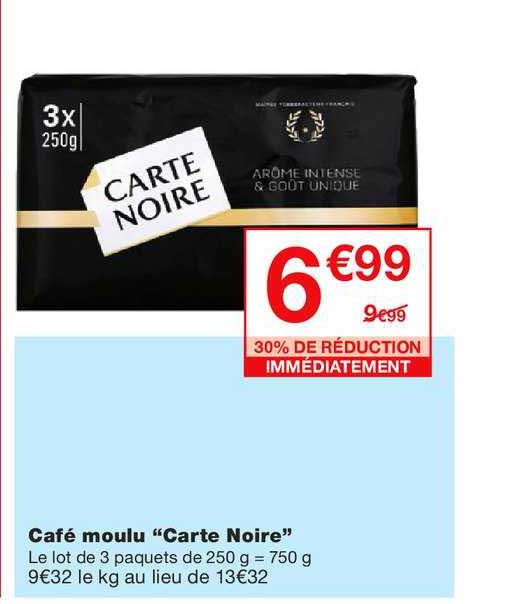 Café Moulu Carte Noire 30% De Réduction Immédiatement