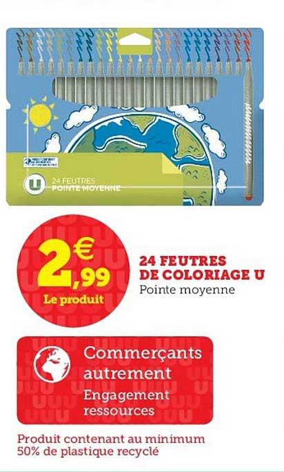 24 Feutres De Coloriage U