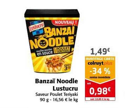 banzaï noodle lustucru