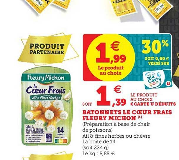 batonnets le coeur frais fleury michon