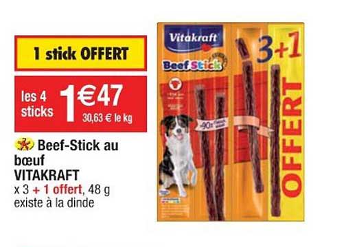 beef stick au bœuf vitakraft