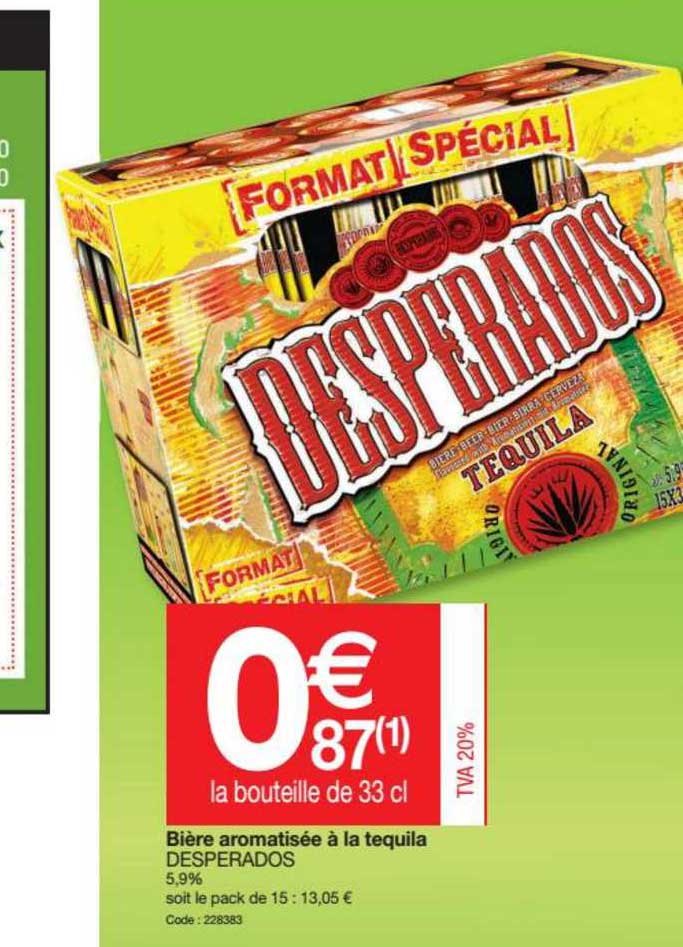 bière aromatisée à la tequilla desperados