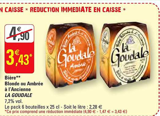 Bière Blonde Ou Ambrée à L Ancienne La Goudale