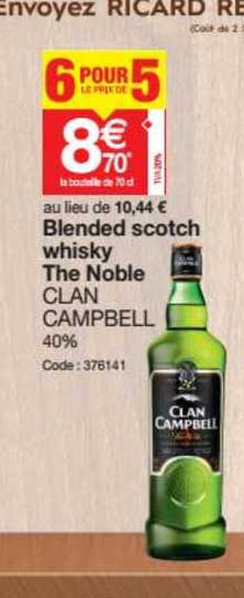 blende scotch whisky the noble