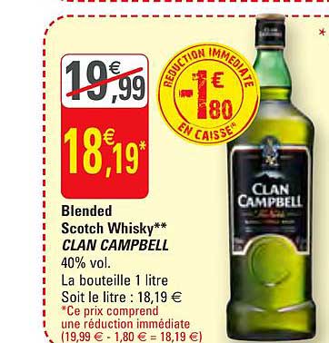 blended scotch whisky clan campbell