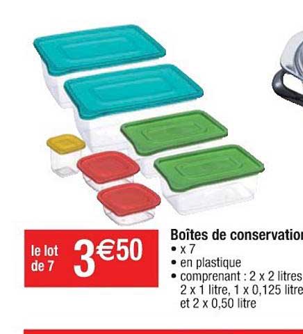 Boîtes De Conservation
