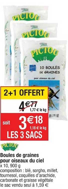 Boules De Graines Pour Oiseaux Du Ciel Pictou