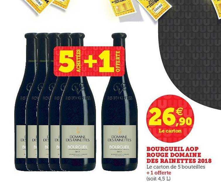 bourgeuil aop rouge domaine des rainettes 2018 5 achetés + 1 offert