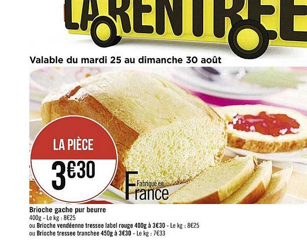 Brioche Gache Pur Beurre