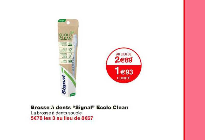 brosse à dents signal ecolo clean