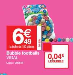 bubble footballs vidal