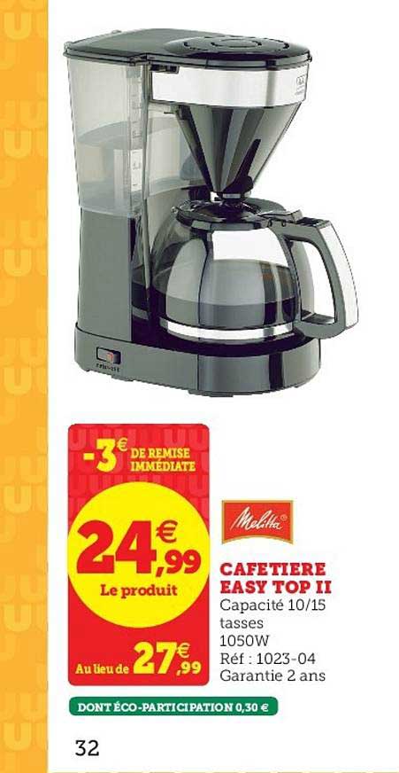 Cafetière Easy Top Ii Melitta