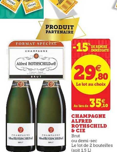 Champagne Alfred Rothshild And Cie -15% De Remise Immédiate