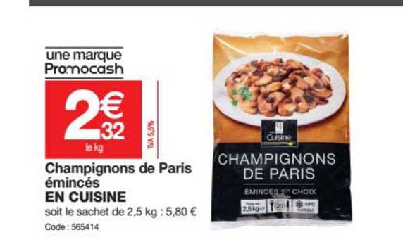 Champignons De Paris émincés En Cuisine