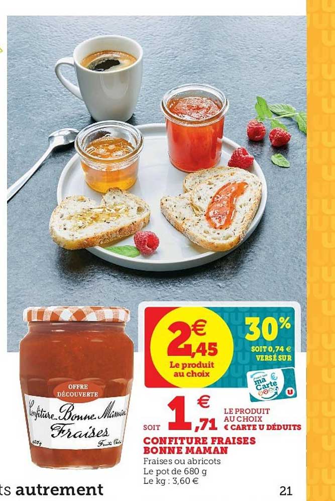 confiture fraises bonne maman