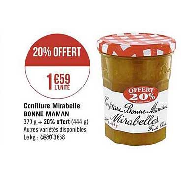 confiture mirabelle bonne maman