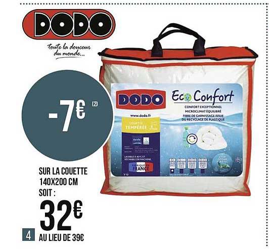 Couette 140x200 Cm Dodo Eco Confort