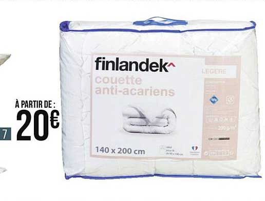 couette anti acariens finlandek
