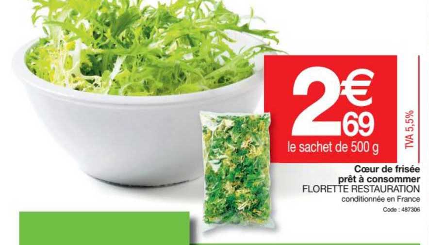 Cœur De Frisée Prêt à Consommer Florette Restauration