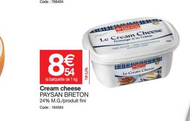 cream cheese paysan breton