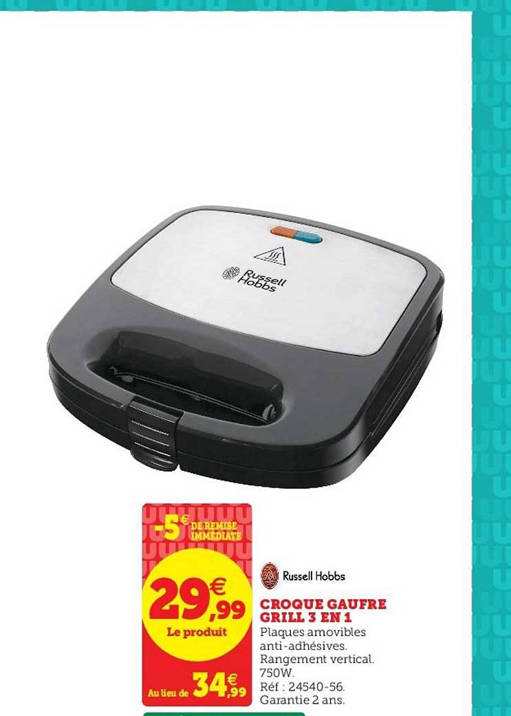 Croque Gaufre Grill 3 En 1