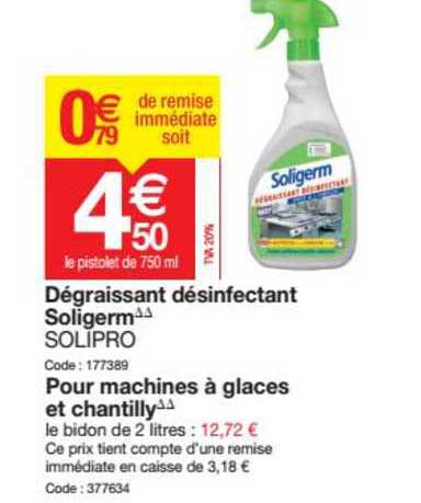 dégraissant désinfectant soligerm solipro