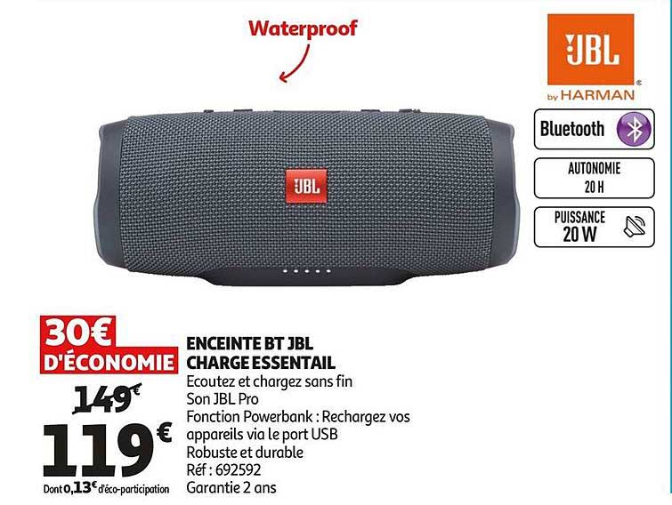 Enceinte Bt Jbl Charge Essentail