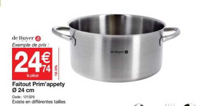 faitout prim'appety 24 cm de buyer