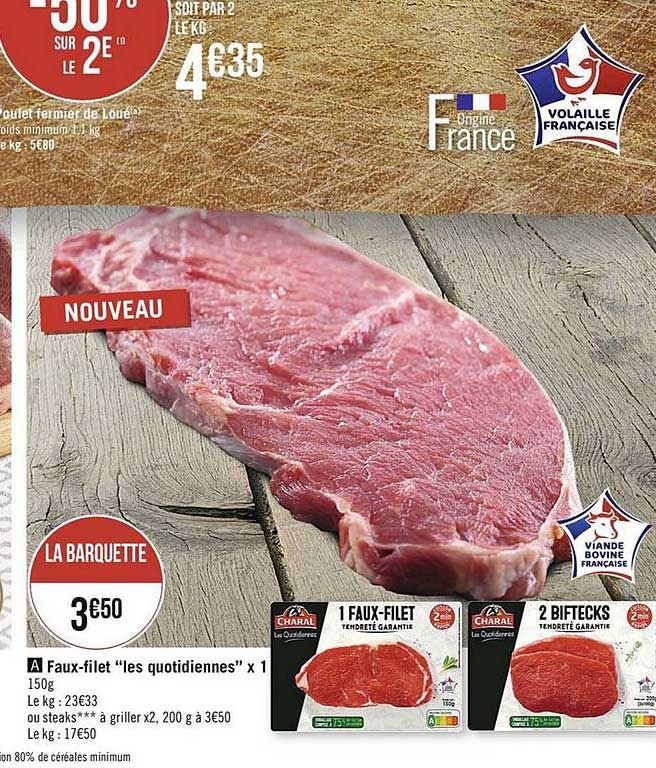 faux filet les quotidiennes x 1