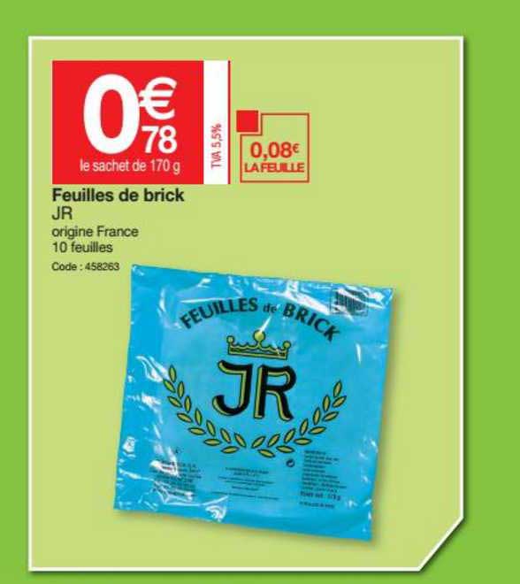 feuilles de brick jr