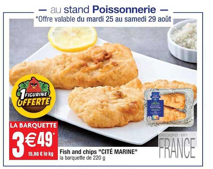 fish and chips cité marine