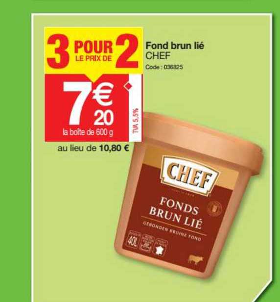 Fond Brun Lié Chef 3 Pour Le Prix De 2