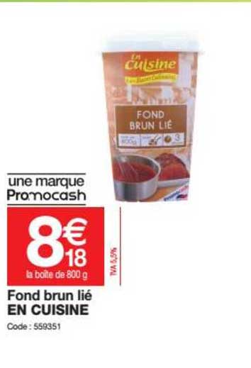 fond brun lié en cuisine