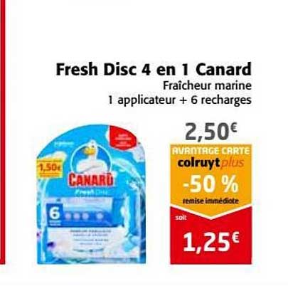 fresh disc 4en1 canard -50% remise immédiate