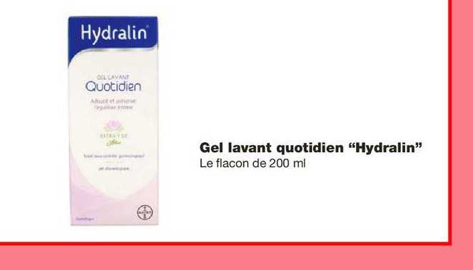 gel lavant quotidien hydralin