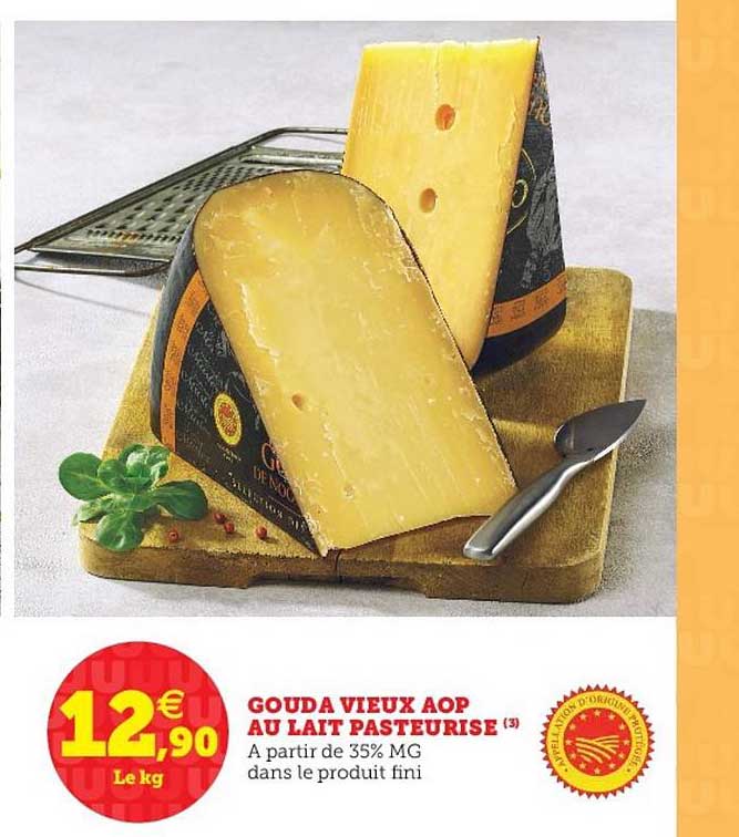 Gouda Vieux Aop Au Lait Pasteurisé