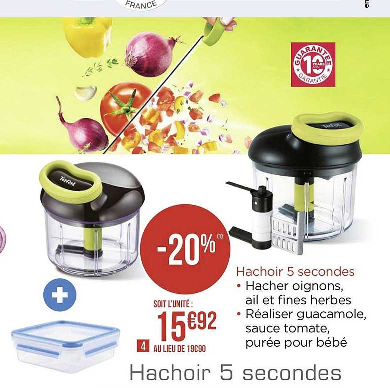 hachoir 5 secondes tefal
